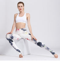 Women Yoga Pants Dry Fit Sport Elastic Running Leggings