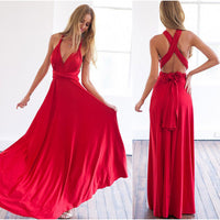 Women Convertible Multi Way Wrap Maxi Dress